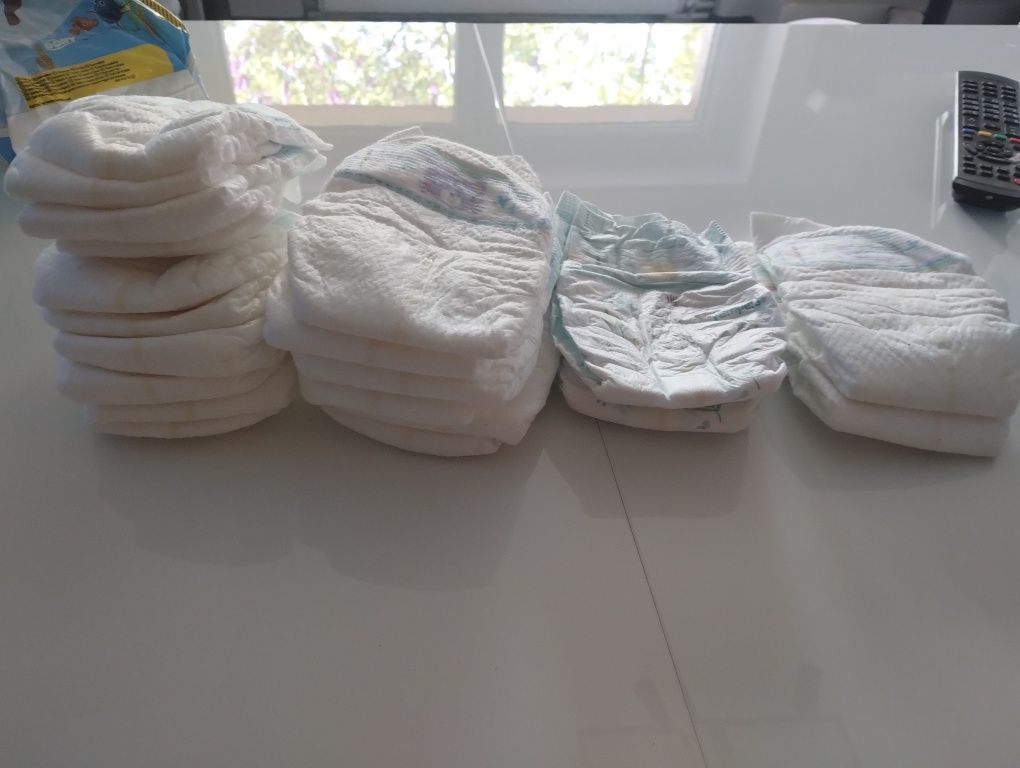 Pieluszki Pampers rozmiar 0, 1, 2