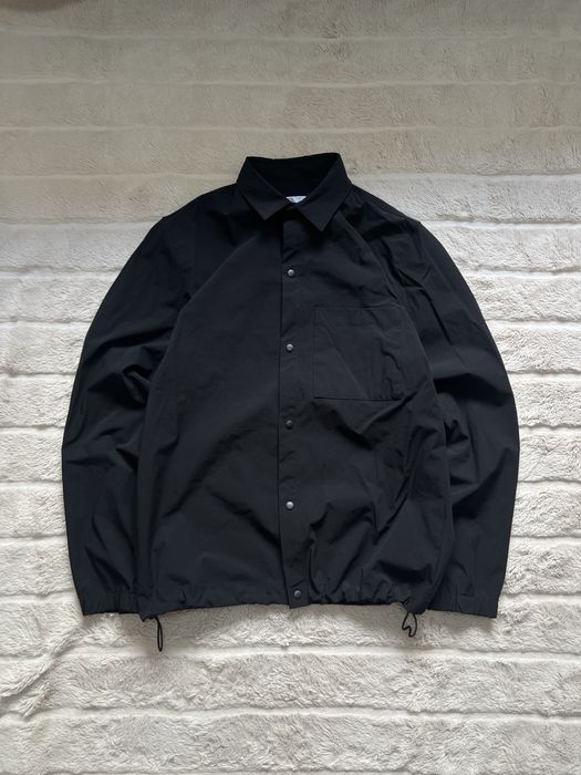 ZARA (M) Overshirt Polo Black Nylon мужской овершот рубашка поло ориги