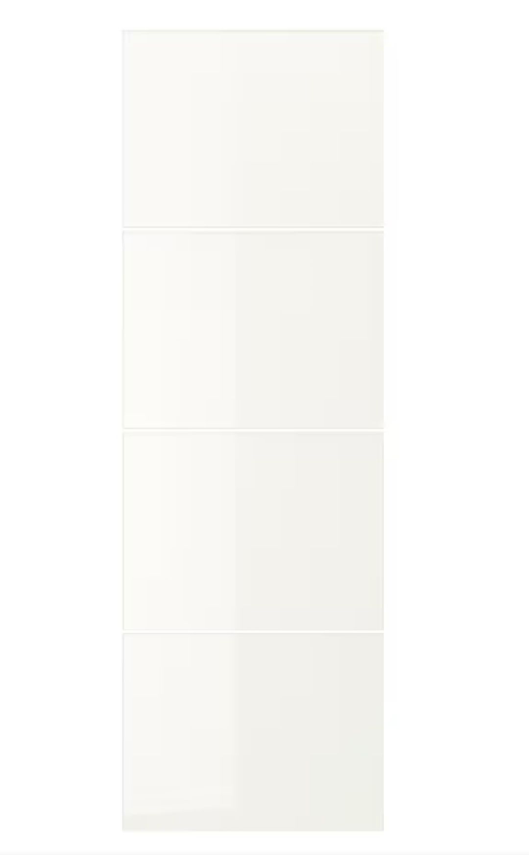 Ikea panele do drzwl 75x236, szklane mleczne pax farvik