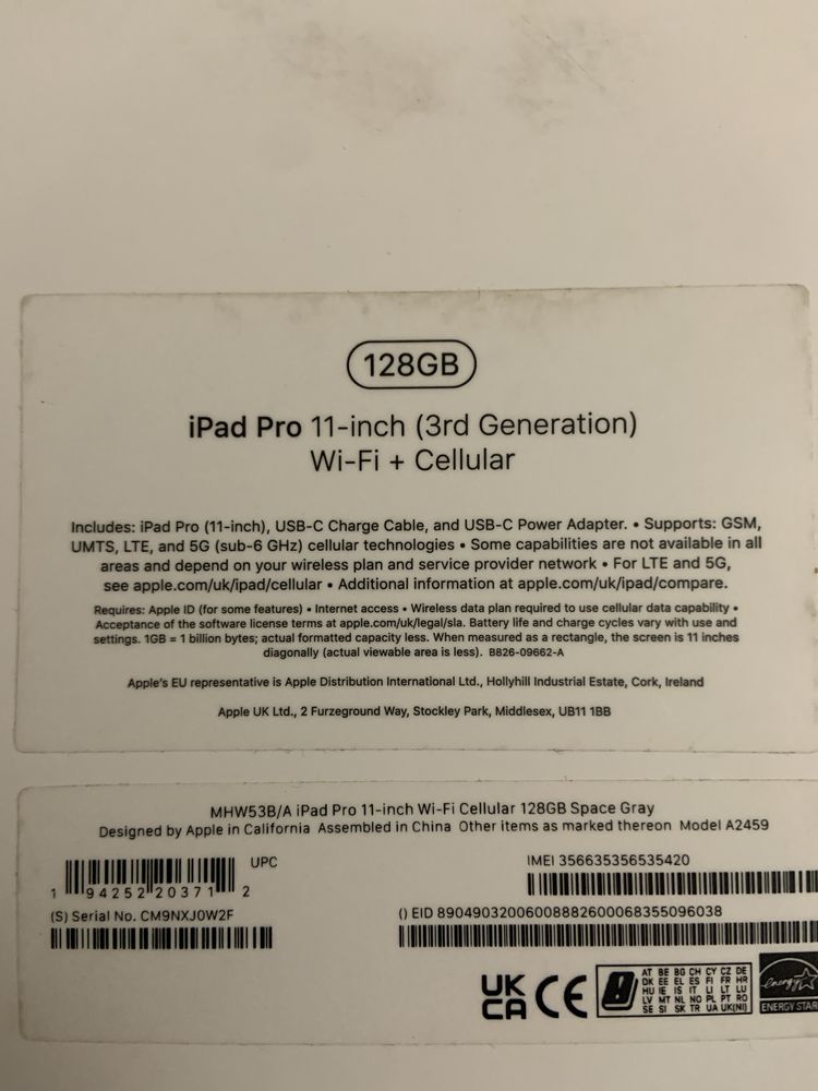 Ipad 11 pro 3 lte+wifi продаж