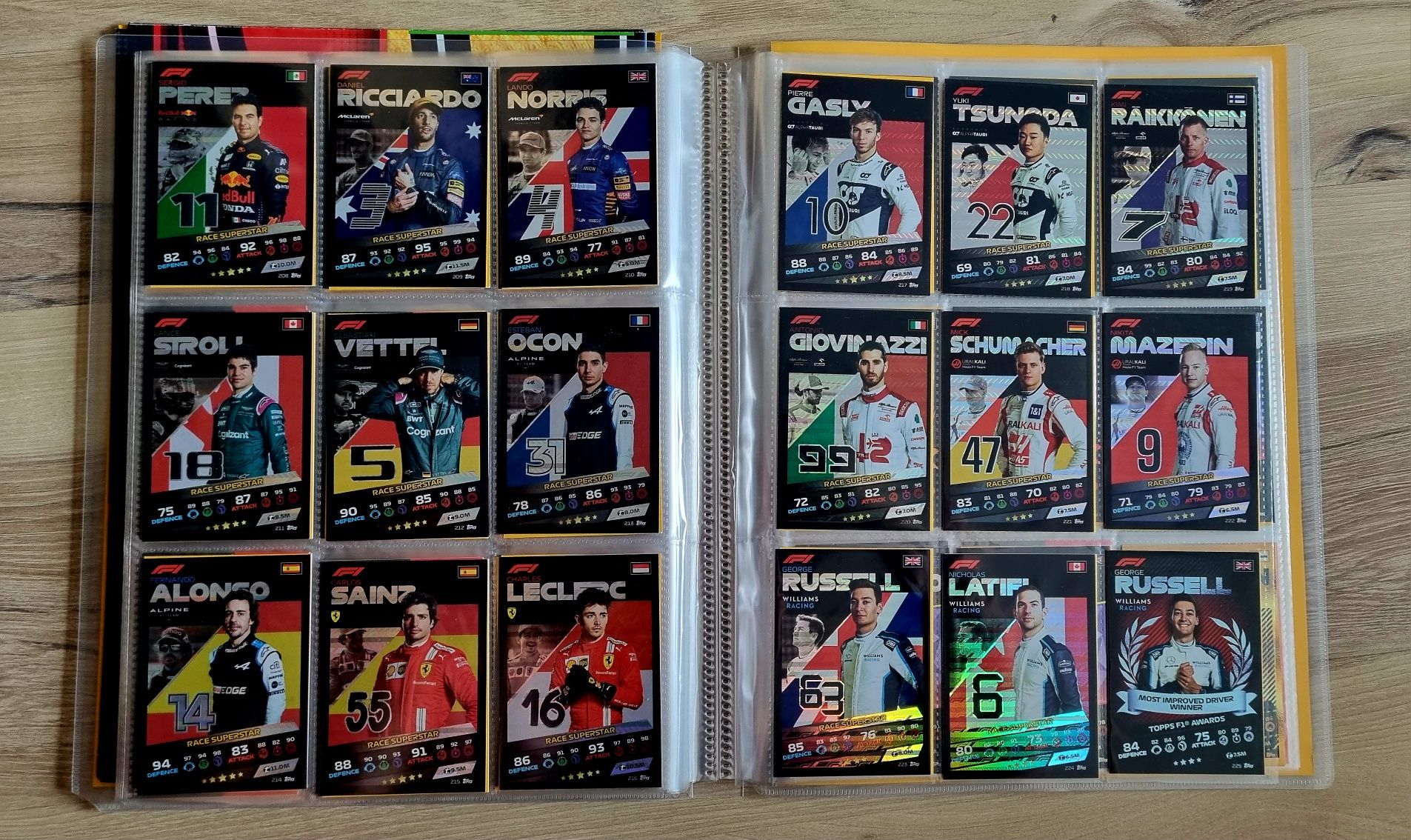 F1 - F1 Topps Turbo Attax 2021 - Kompletny Album 1-254 + Limitowane