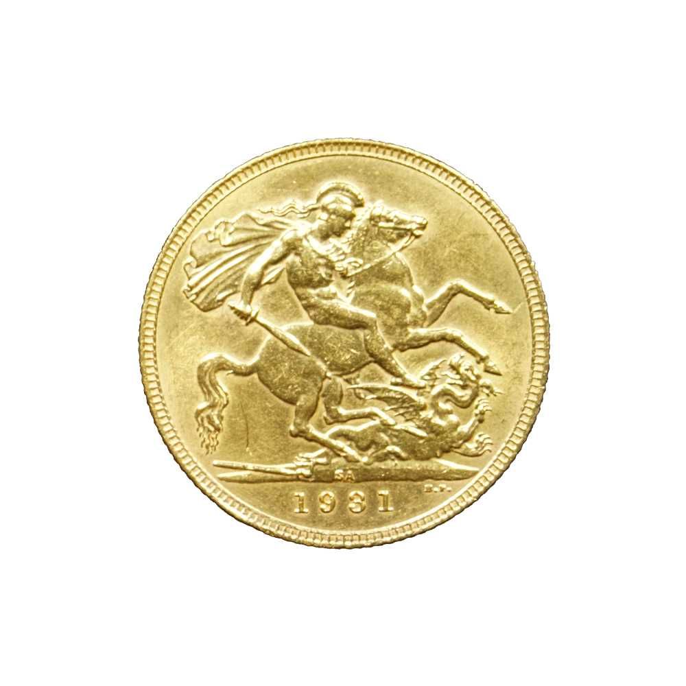 MOEDA OURO - Libra GEORGIVS V – 1931