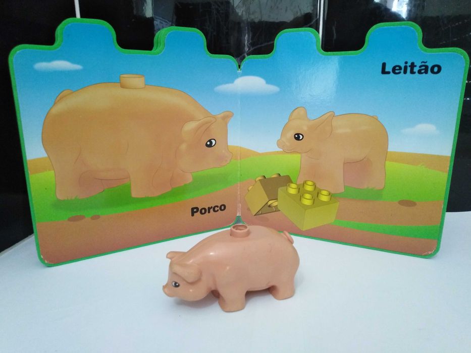 Livro da colecção Lego duplo a Quinta + 2 Figuras.