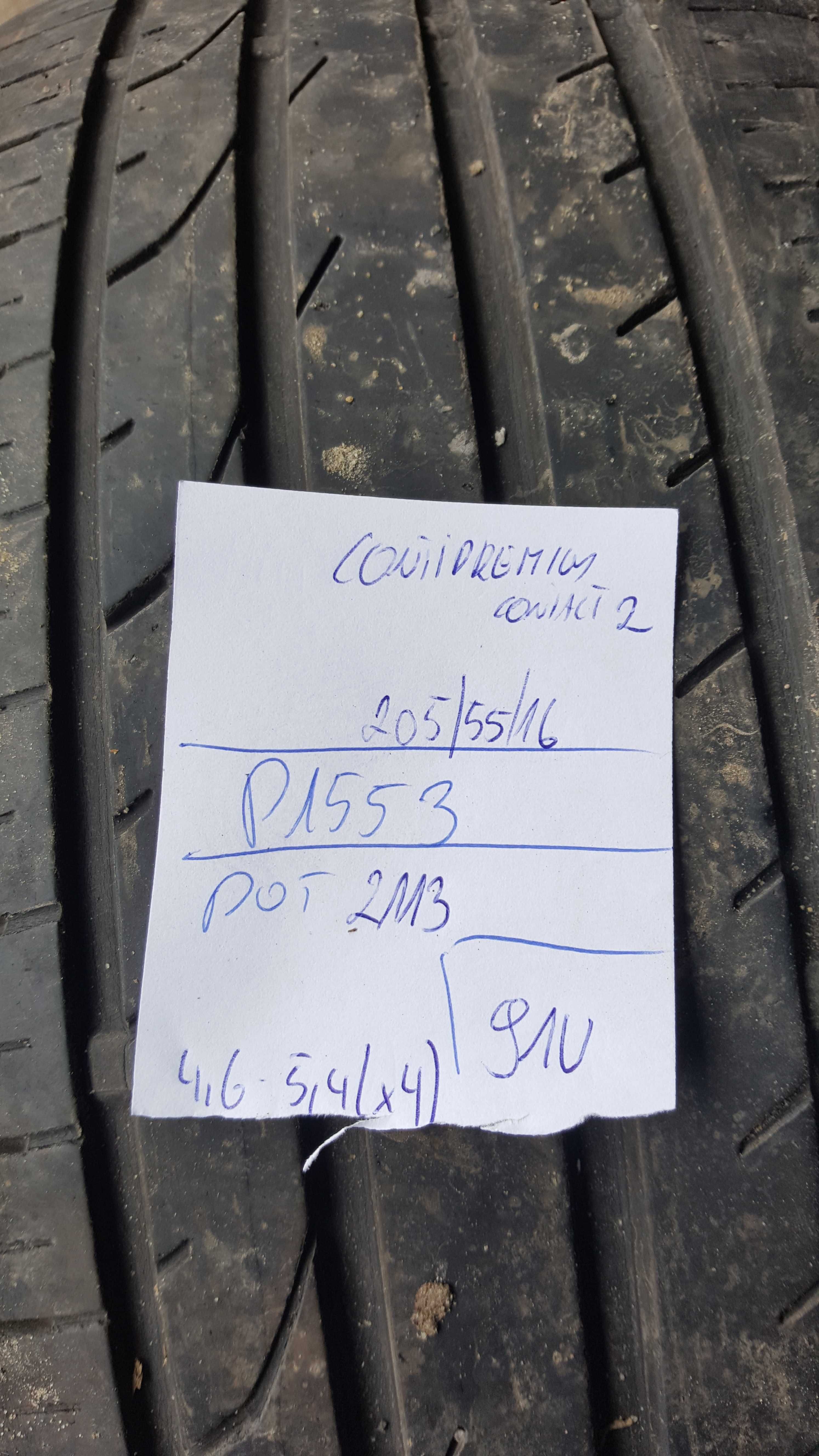 [4szt] Continental 205/55 r16 Letnie /// 5,4mm!!! MONTAŻ