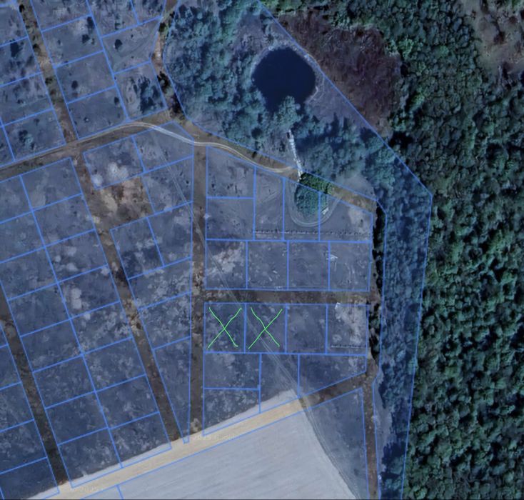 Ділянка 20 соток біля лісу, Русанів, 2×10 соток разом