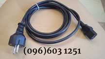 Кабель живлення 16A/250V 3x1.0mm² PC-186-VDE-3M CEE7/17-C13 чорний 3 м