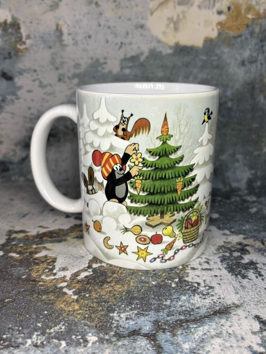 Kubek ceramiczny Krecik retro PRL