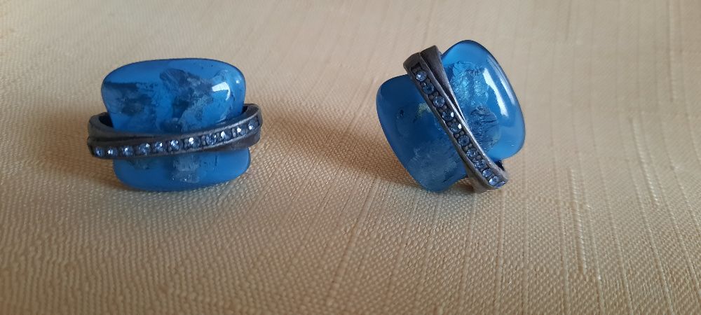 Efektowne , eleganckie klipsy , świetny prezent na gwiazdkę