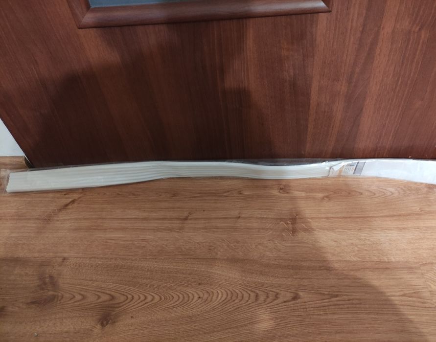 NOWA Biała Listwa na drzwi, uszczelka antyprzeciągowa pod drzwi