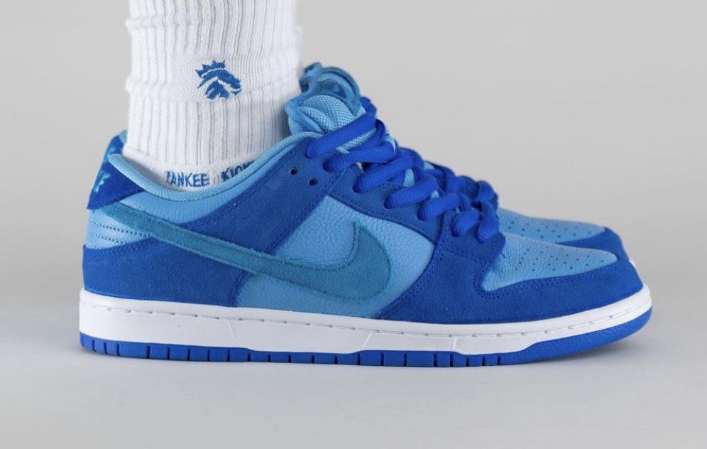 Кросівки Nike SB Dunk Low Blue Raspberry Найки Данки сині голубі замша