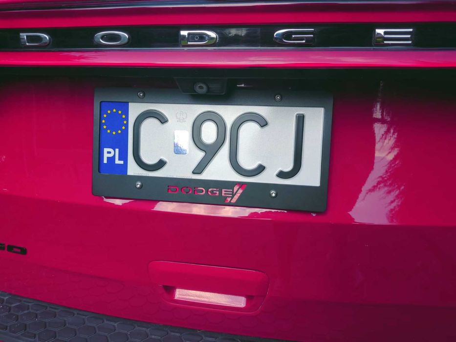 RAMKA INOX pod nowe małe tablice 305X114 USA MUSTANG Dodge Jeep Ford F