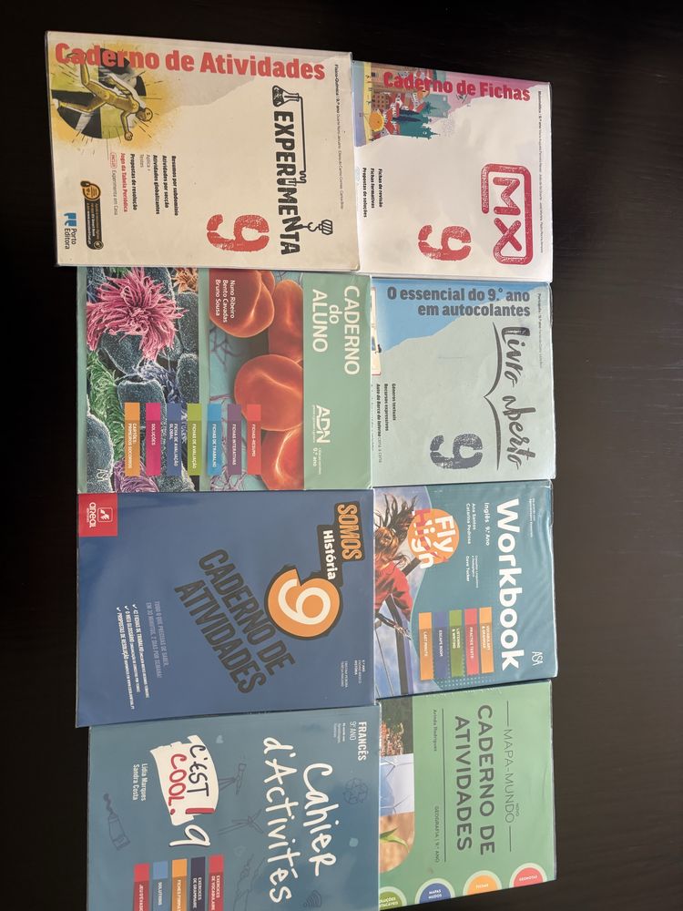Vendo cadernos de atividades do 9 ano