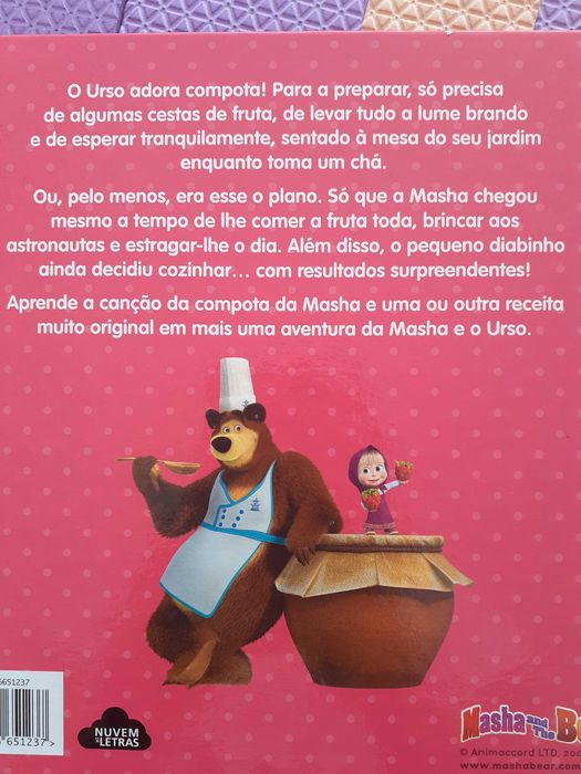 Livro infantil masha e o urso