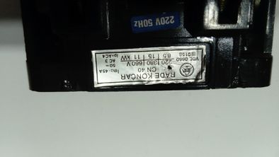 Stycznik CN 40 cewka 220V 50 Hz.