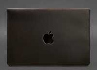 Шкіряний чохол-конверт на магнітах для MacBook 13 , темно коричневий