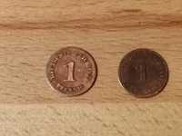 Moneta 1 Pfining 1899 F, 1 Pfennig 1897 J