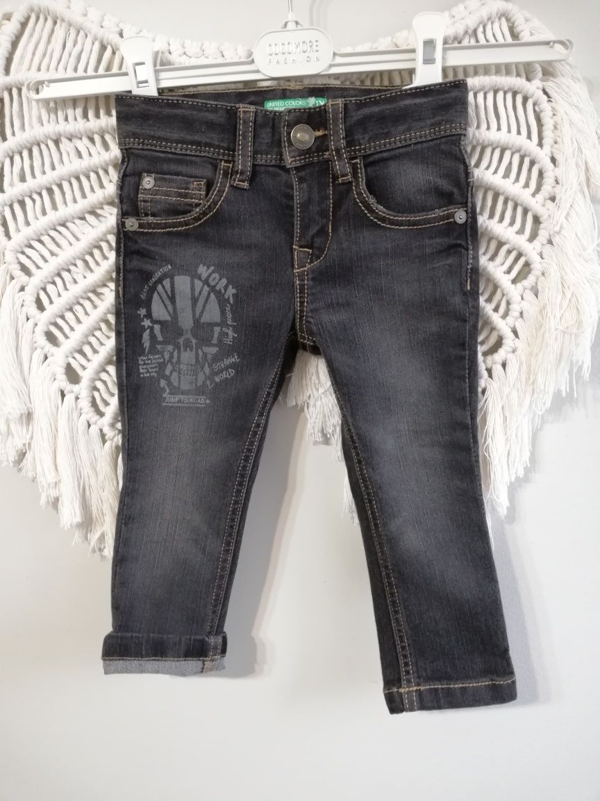 Spodnie jeansy niemowlęce 80/86