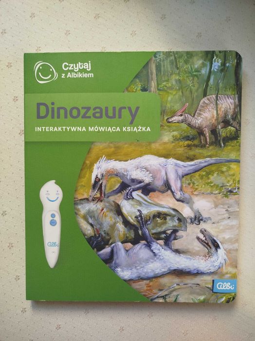 Książka albik czytaj z albikiem dinozaury