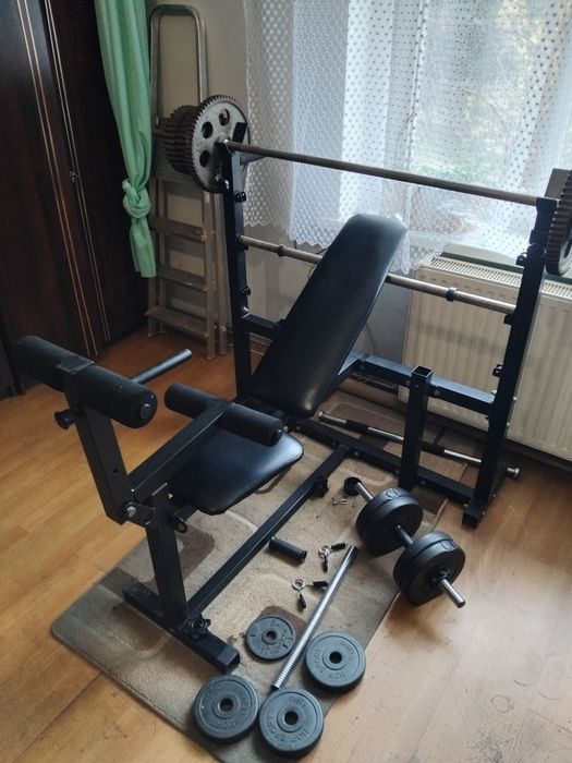 Ławka Regulowana do ćwiczeń+80kg obciążenia