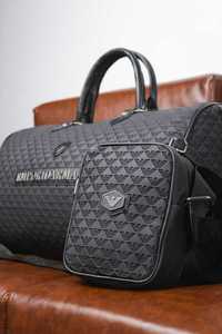 Комплект сумка + месенджер Emporio Armani чорний