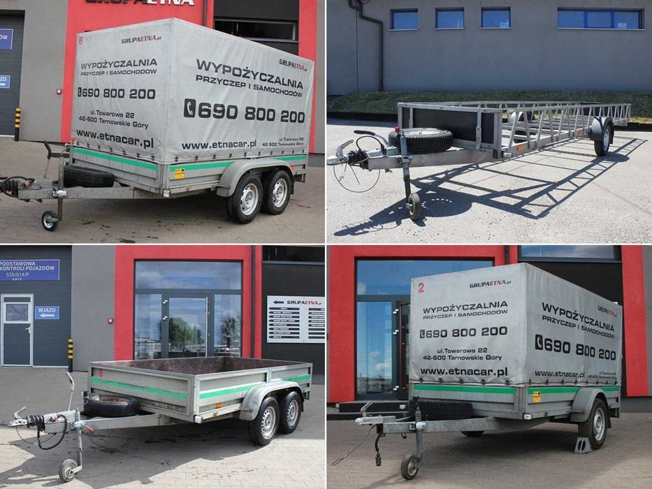 Wynajem samochodów, busów osobowych, dostawczych, przyczep, autolawet