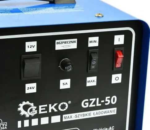 Автомобільне пуско-зарядне Geko GZL-50 на 12V / 24V пускове зарядний