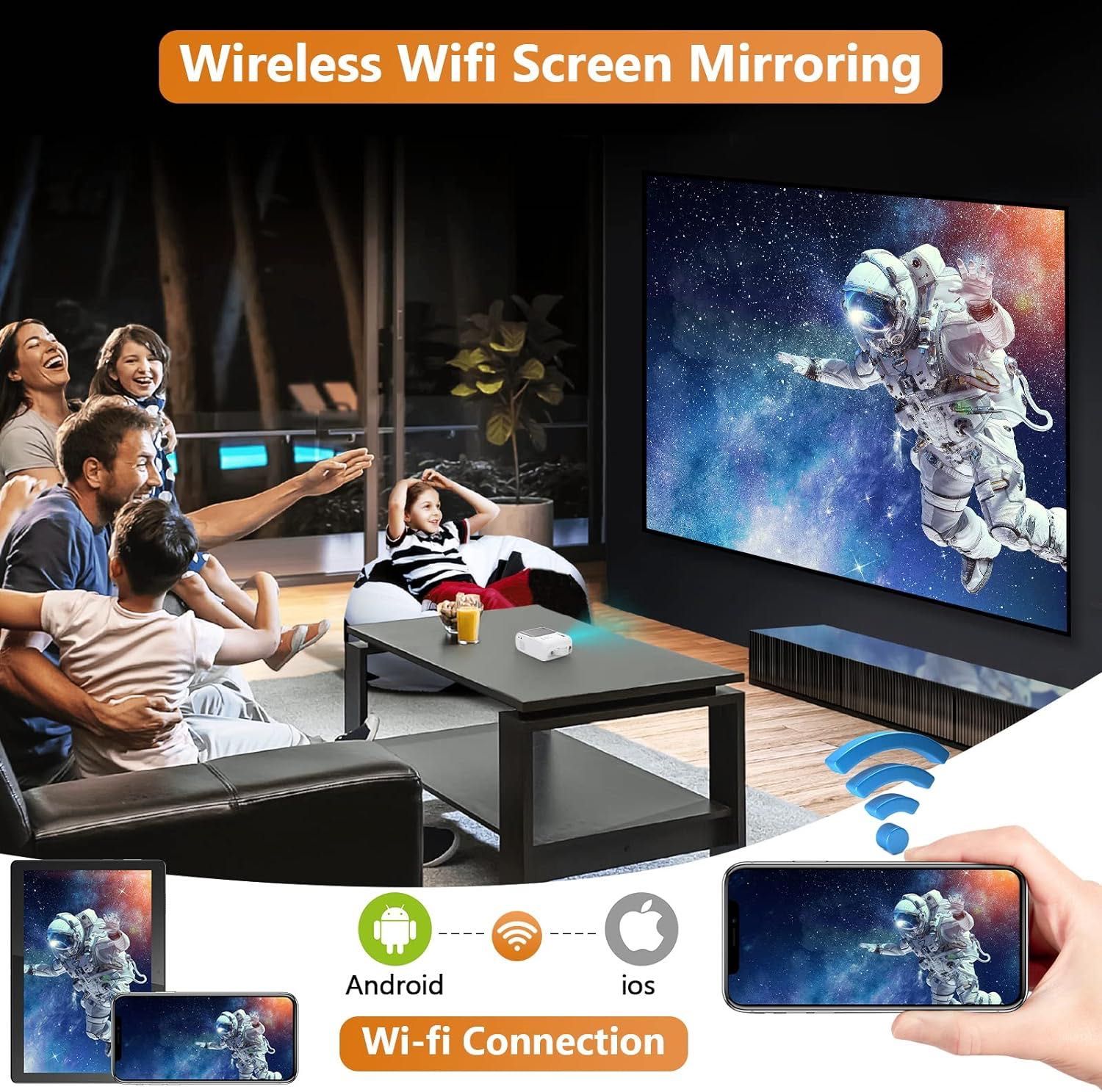 Projektor XIWBSY 5G Wifi bluetooth Full HD 1080P