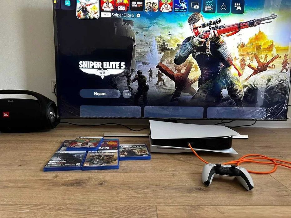 Приставка PlayStation 5 FAT | 1000Gb | Стан на фото | + 3 Ігри
