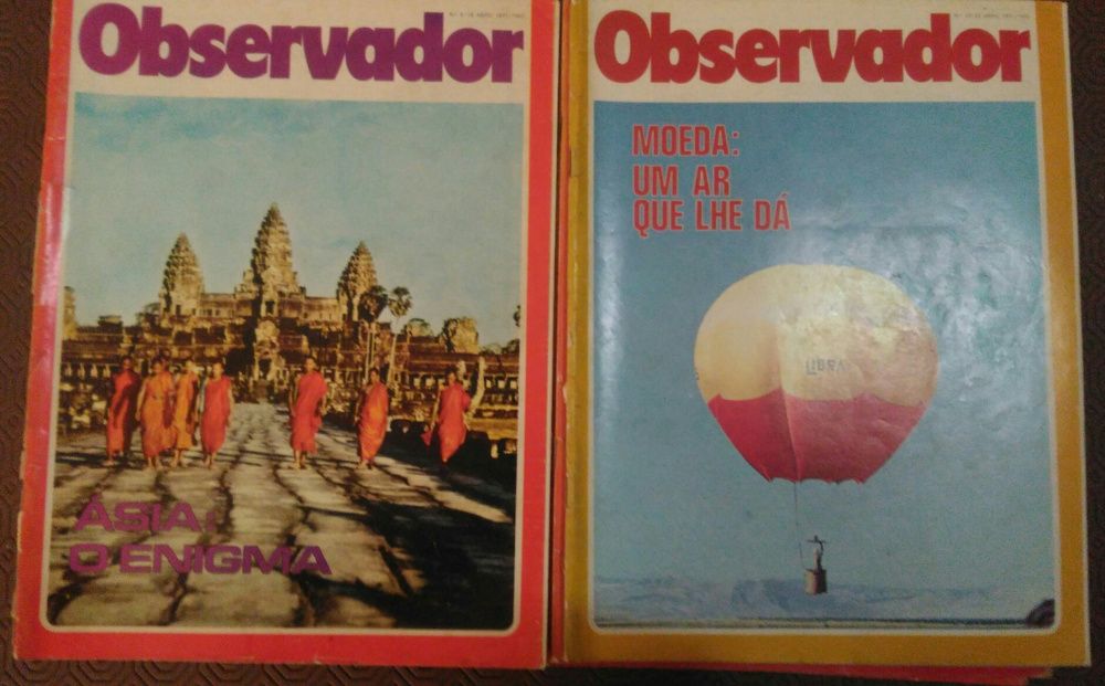 Revistas Observador antigas