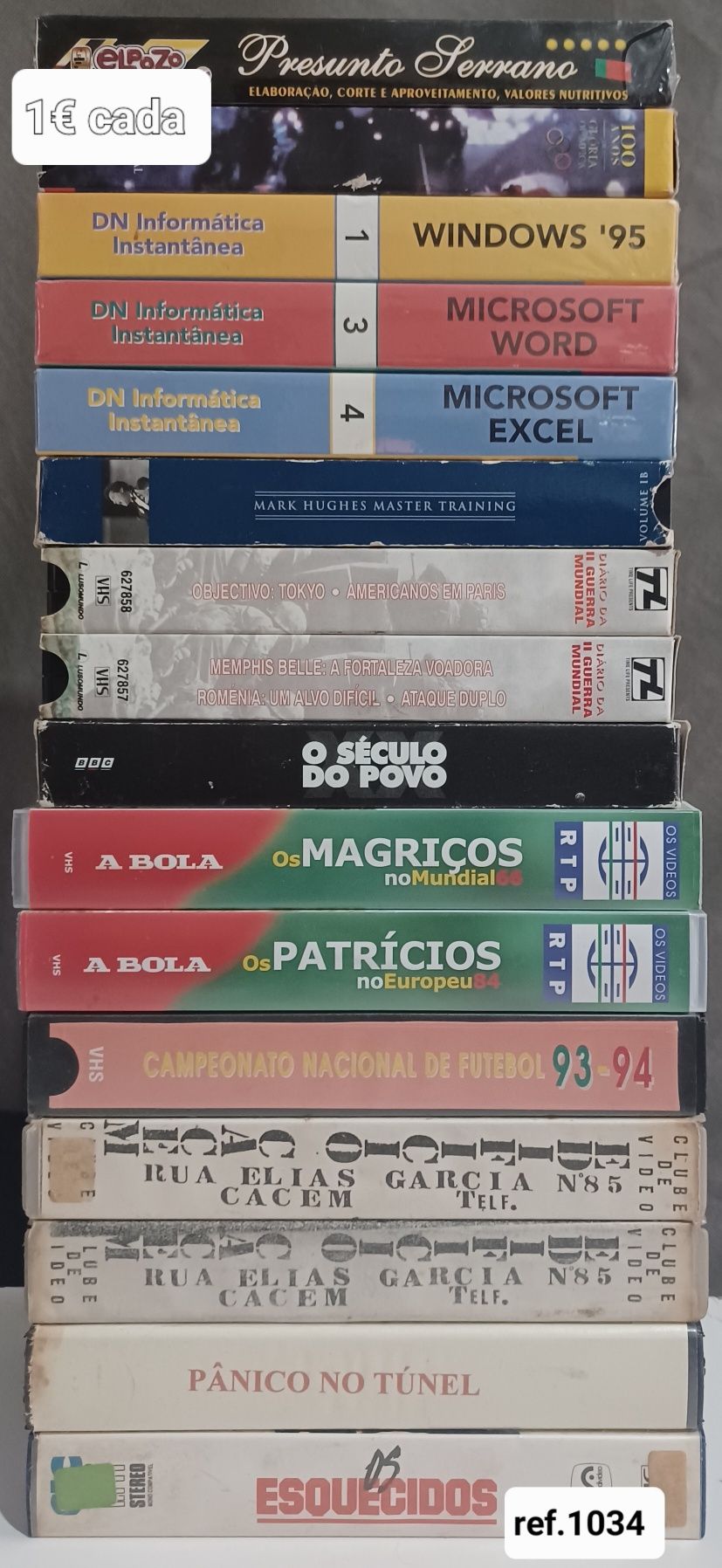 Cassetes de vídeo VHS