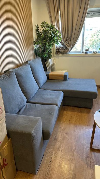 Sofá de 3 lugares com Chaise Longue