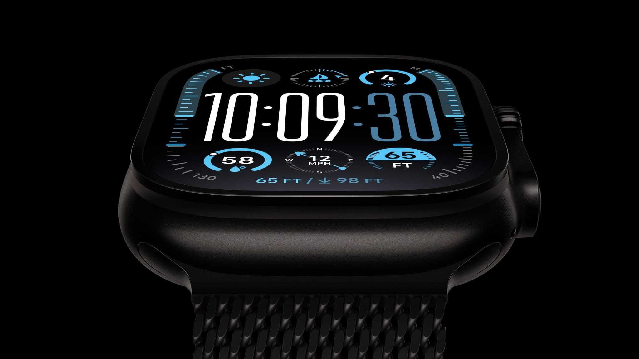 Nowy Apple Watch Ultra 2 Black Titanium Milanese Loop MX5V3WB/A Wawa