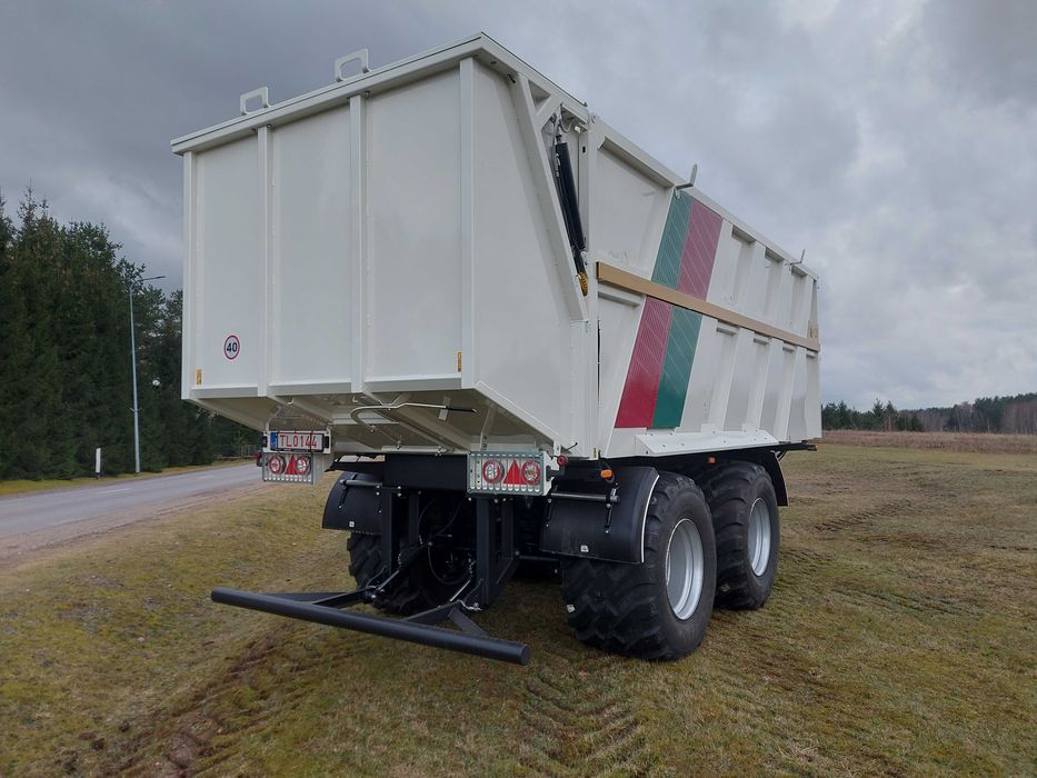 Przyczepa ze ścianą przesuwną(rozrzutnik obornika) PI 20 UMEGA