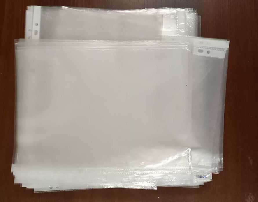 Файлы канцелярские А4 б/у - набор 160 штук