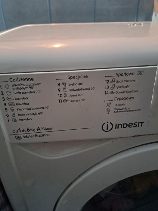 pralka INDESIT czesci
