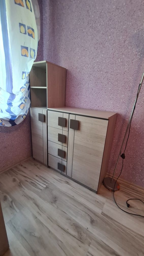 łóżko z biurkiem regał szafka