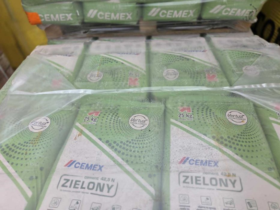 Cement Zielony CEM II/B-S 42,5 N 25kg - 14,60 zł