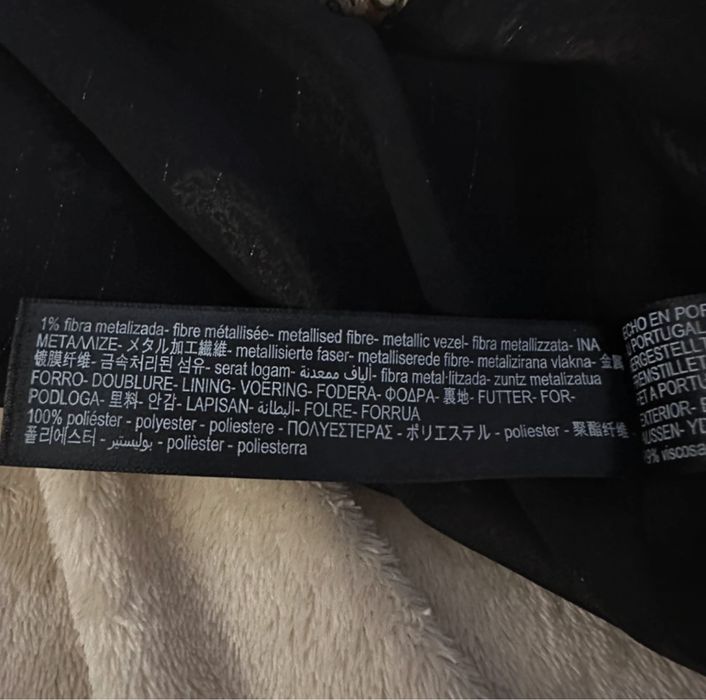 Koszula ze złotą nitką Massimo Dutti asymetryczna