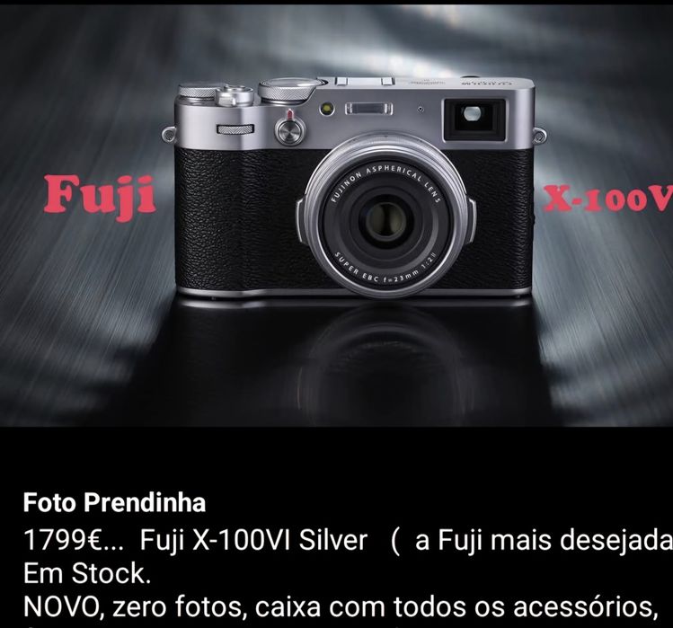 Fuji X-100 VI. NOVA. Fatura e garantia 3 anos