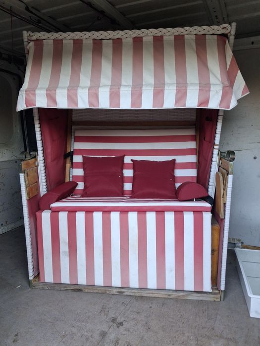 Siedzisko/łóżko ratanowe rozkładane