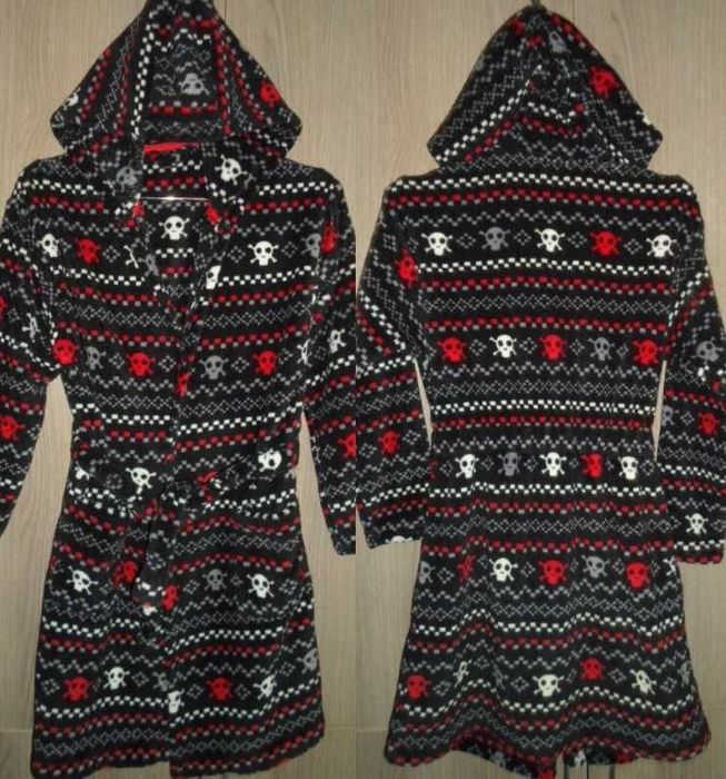 халат флисовый на 7-9 11-13 лет рост 122-134 140-158