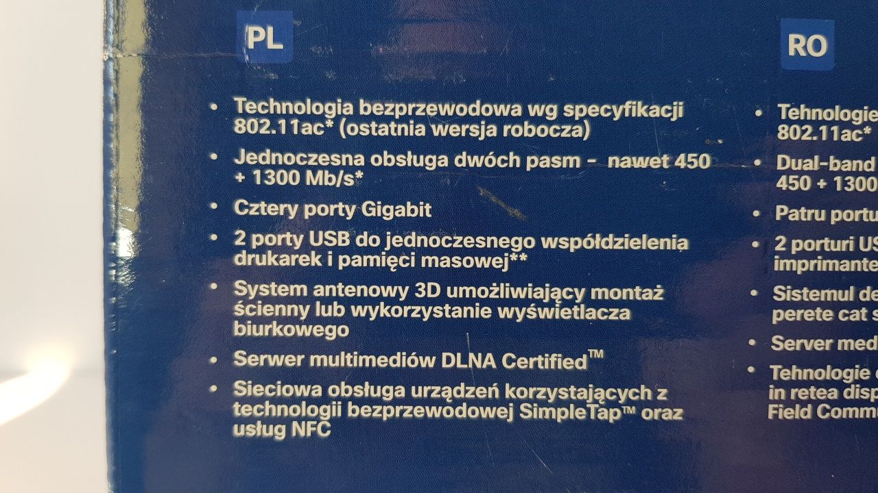Router Linksys EA6500 CISCO AC+ 4 gniazdka - jak NOWY, asus, tp-link