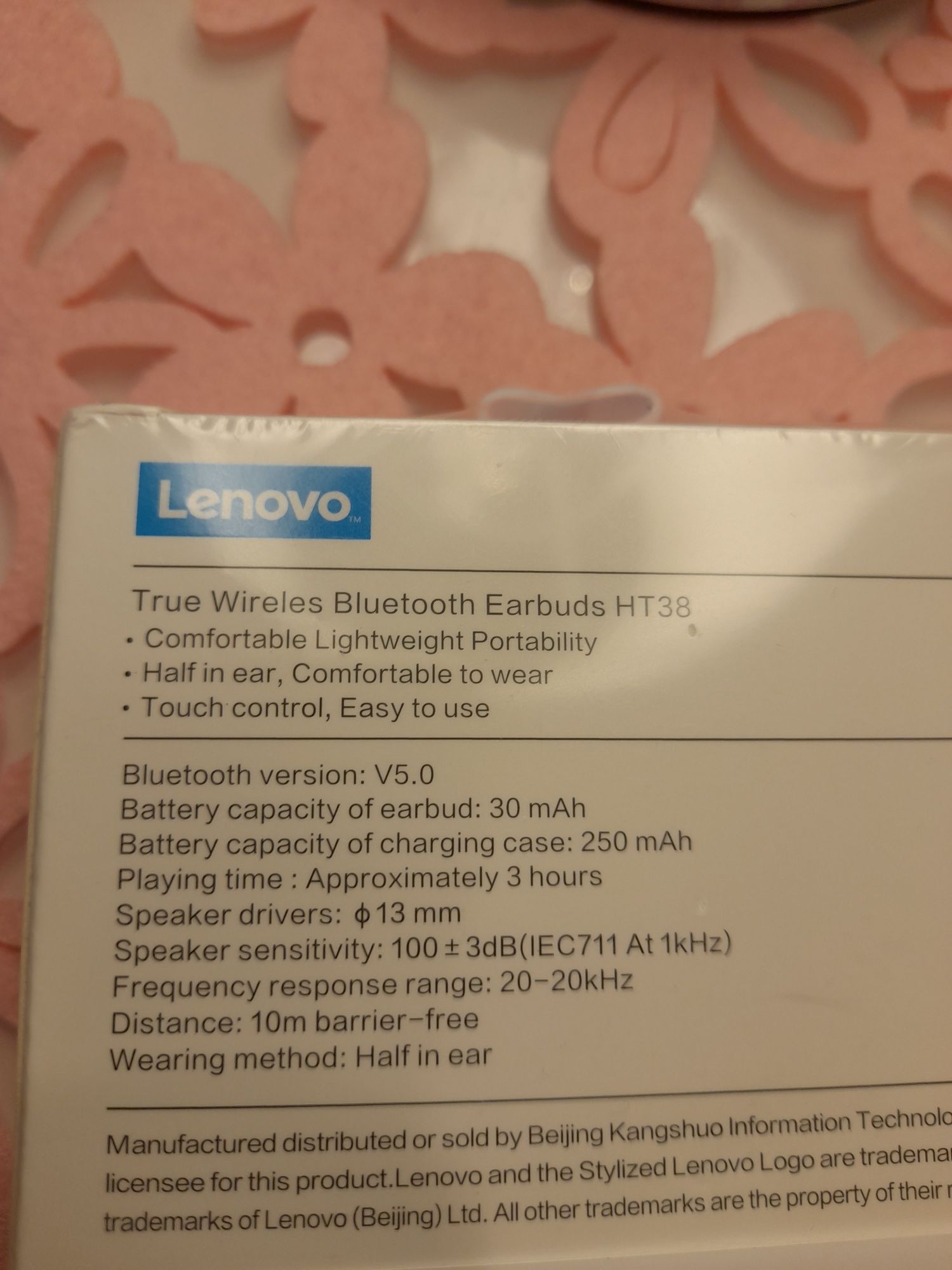 Słuchawki Lenovo HT38