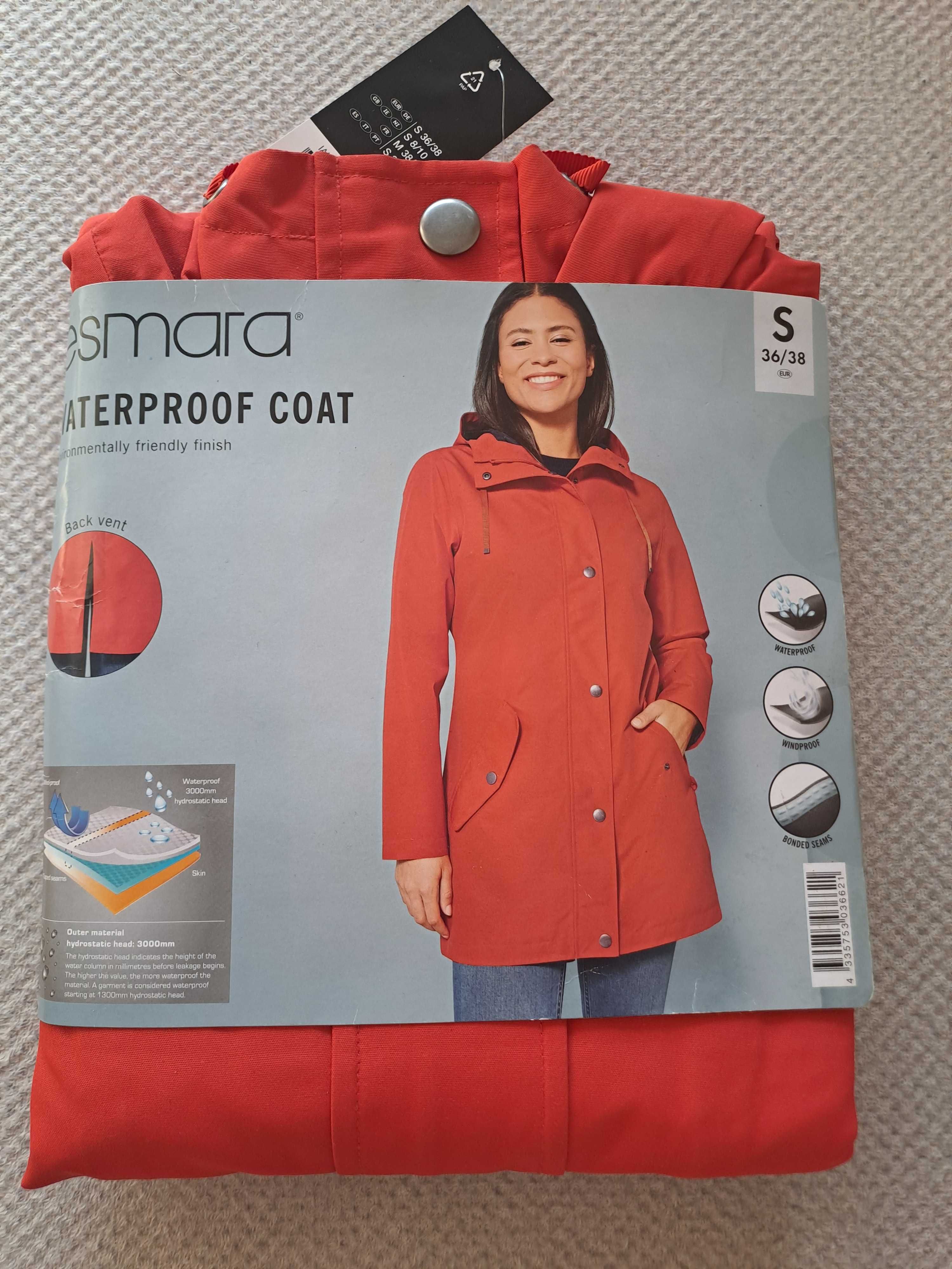 Esmara kurtka parka damska przeciwdeszczowa typu trencz 36/38