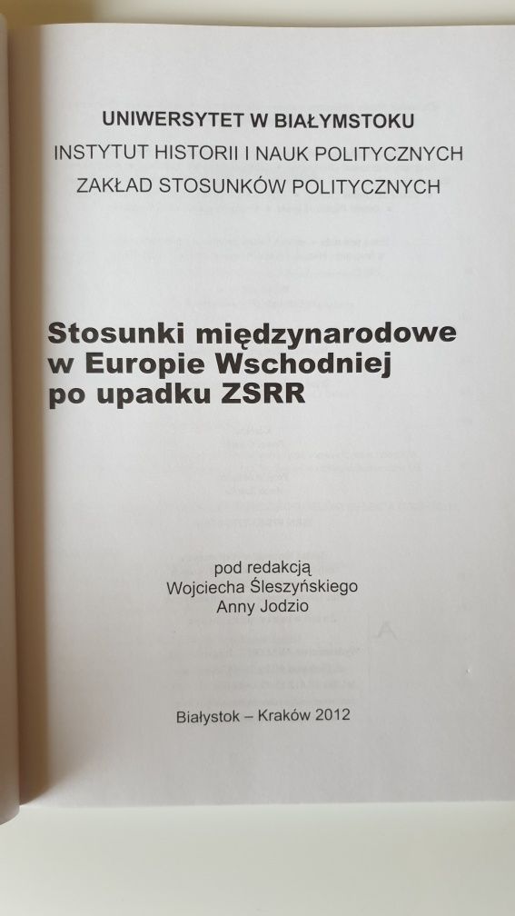 Książka Stosunki międzynarodowe w Europie Wschodniej po ZSRR /  Rosja