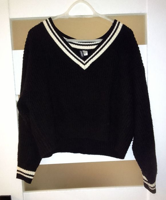 Czarny sweterek rozmiar s H&M