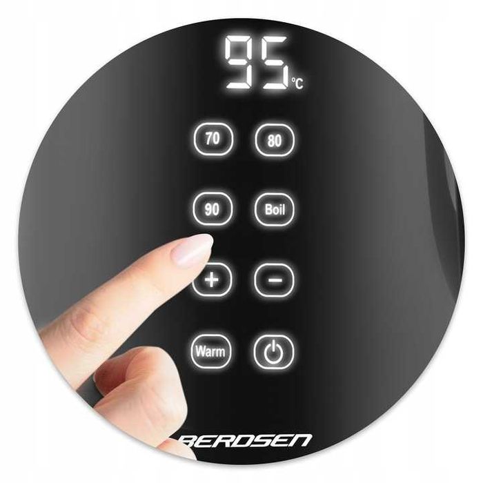 Czajnik Elektryczny 1,7L 2200W Z Regulacją Temperatury Panel Dotykowy