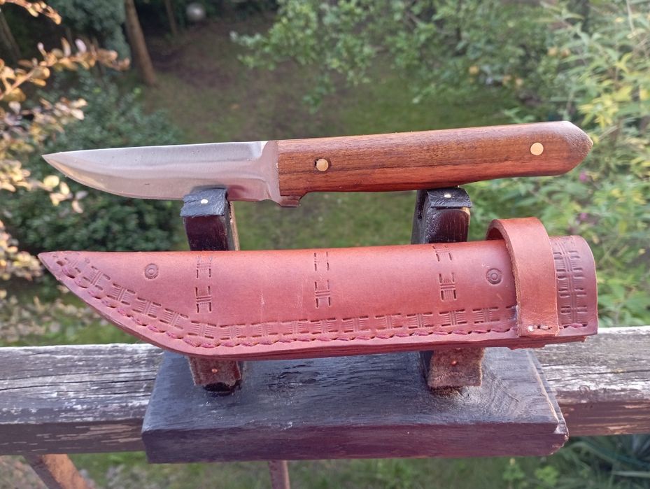 Nóż sztylet Bush #1 z pochwą full tang ręcznie robiony