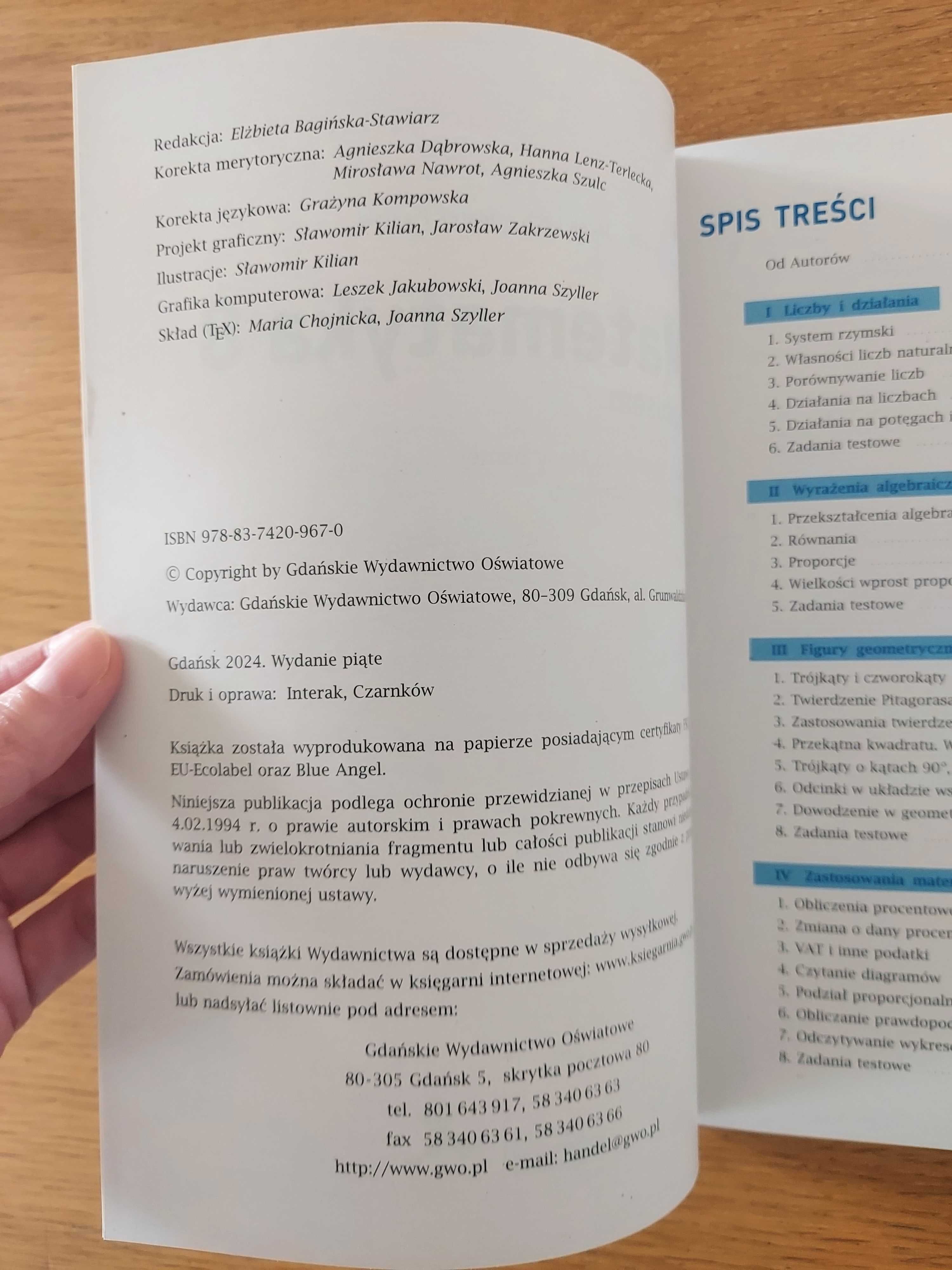 Matematyka z plusem, nowy zbiór zadań, klasa 8