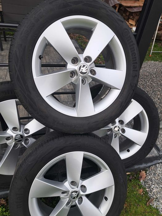 Alufelgi skoda octavia karoq z oponami 215/55R18